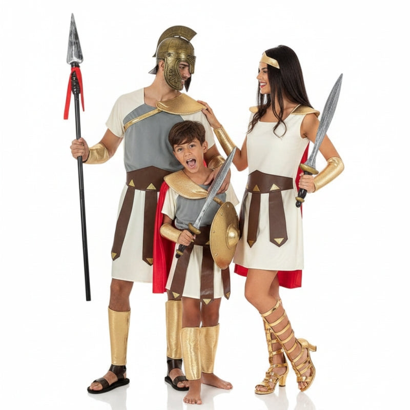 Gruppo Gladiatori Romani con Mantello