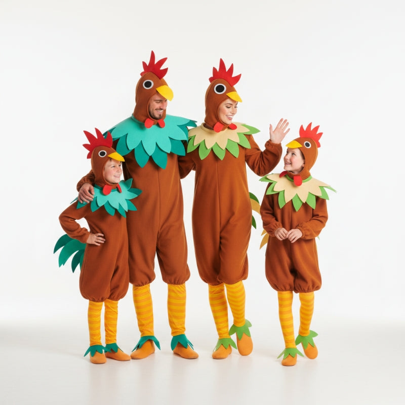 Gruppo Galli e galline marroni