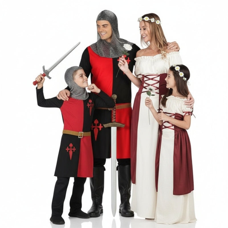 Gruppo Soldati e damigelle medievali