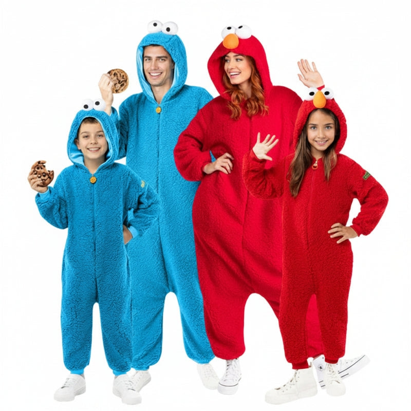 Gruppo Triki e Elmo di Sesame Street