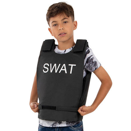 Disfraz de Chaleco de Policía de élite SWAT para niño Detalle