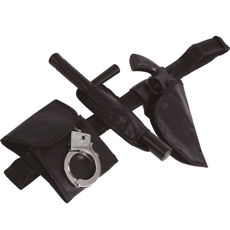 Cinturón policía Adulto con 4 piezas Packaging