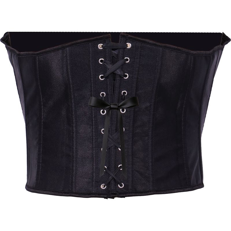 Corset Bajo Pecho Negro para mujer Espalda