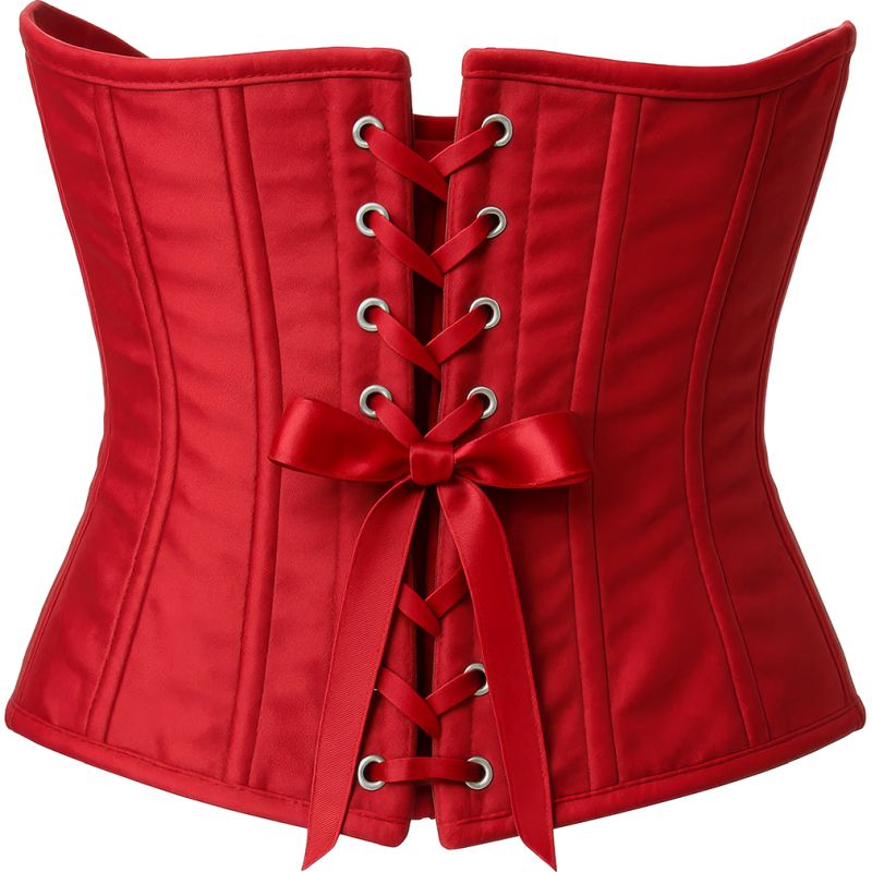 Corset Bajo Pecho Rojo para mujer Espalda