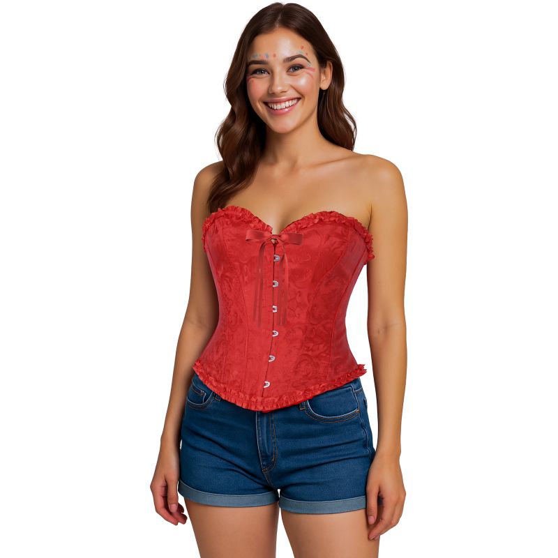 Corset Rojo estampado para mujer Bis