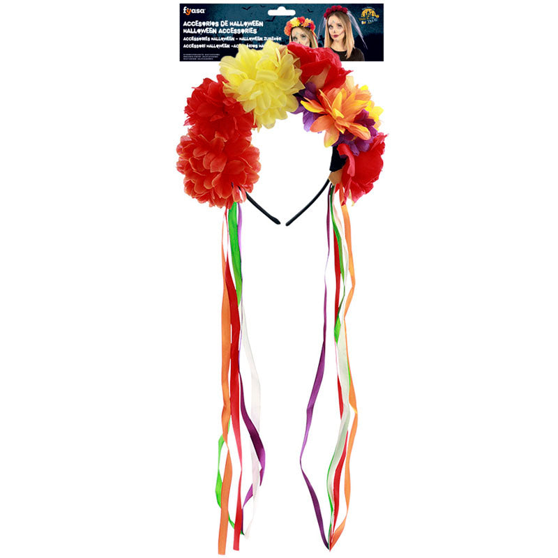 Diadema Día de los Muertos con cintas Packaging
