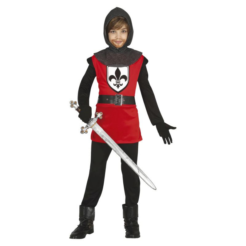 Disfraz de Caballero Medieval Rojo para niño