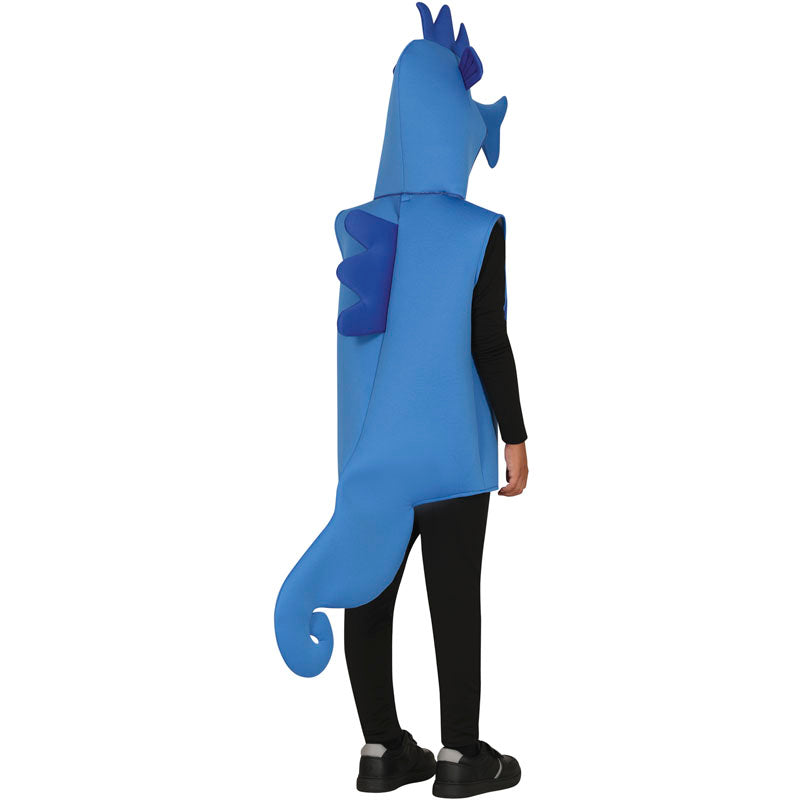 Disfraz de Caballito de mar azul infantil Espalda