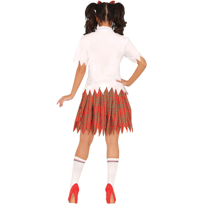 Disfraz de Colegiala Zombi espalda