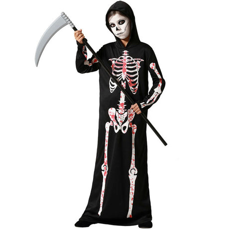 Disfraz de Esqueleto con sangre para niño