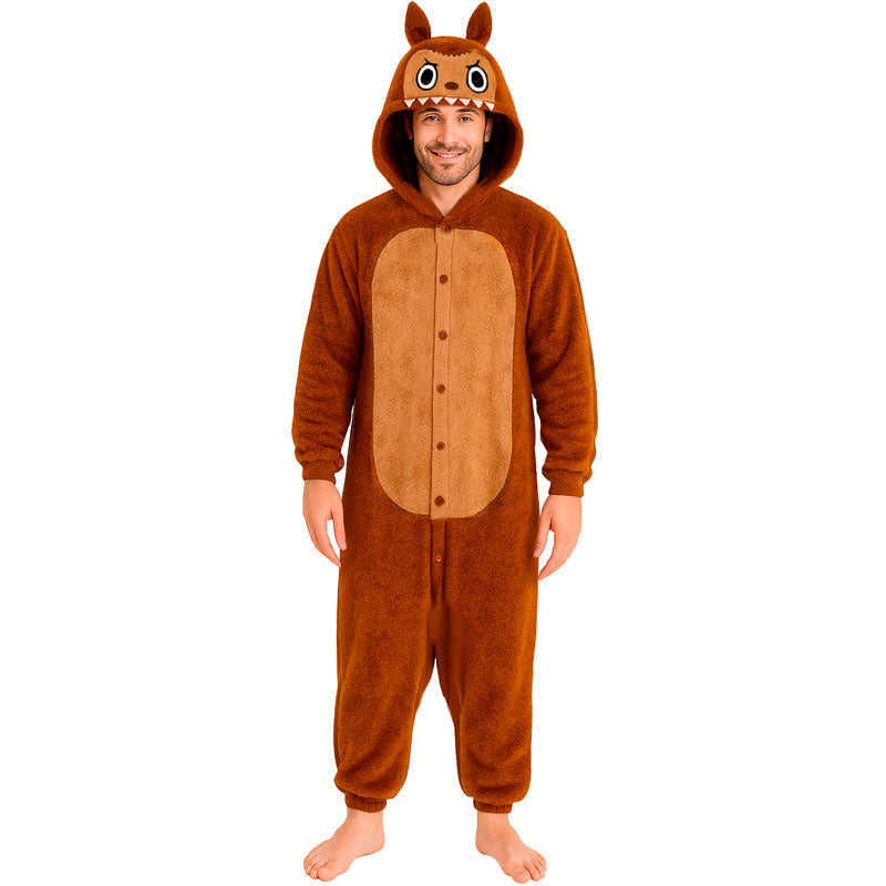 Costume da Labubu marrone per Uomo