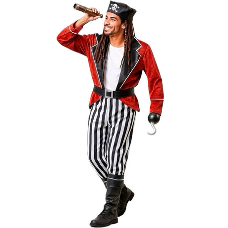 Disfraz de Pirata Barba Negra para hombre