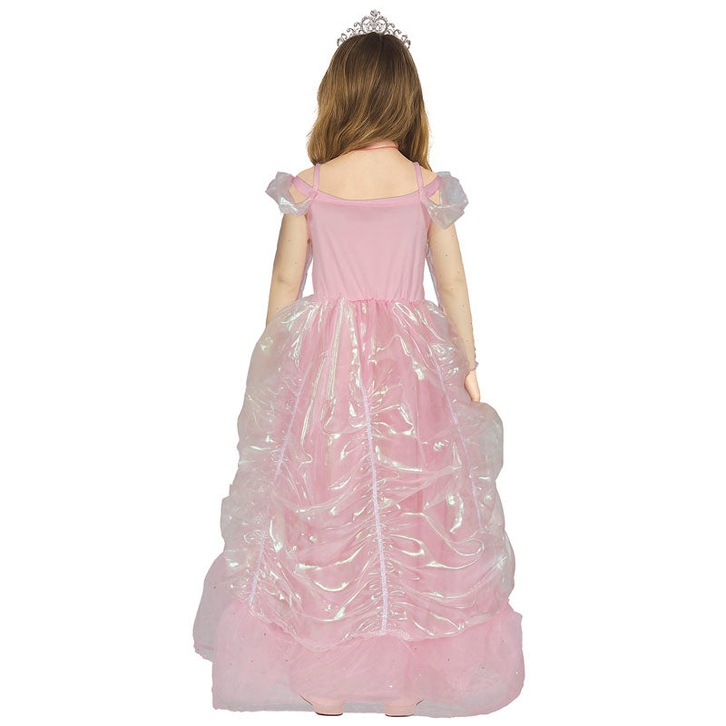 Disfraz de Princesa Cuento Rosa Deluxe para niña espalda