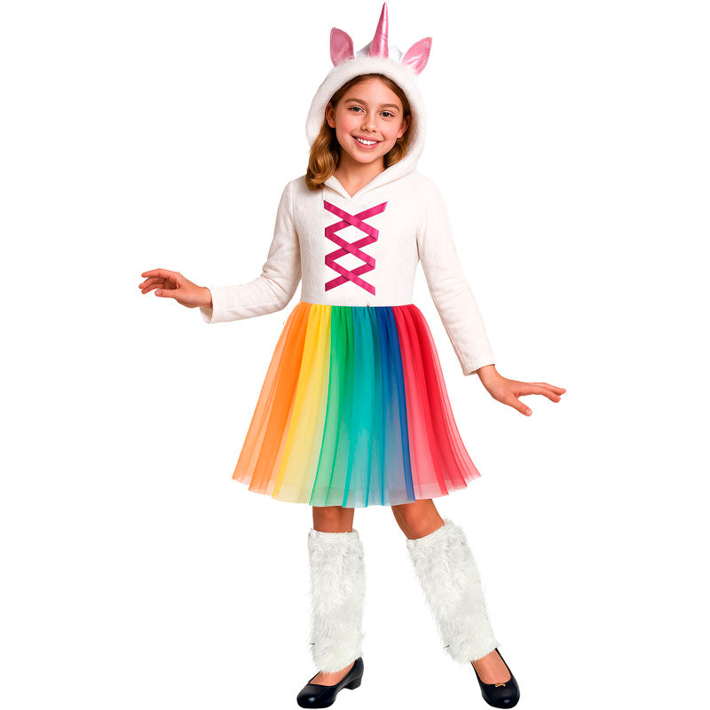 Costume da Unicorno multicolore per bambina