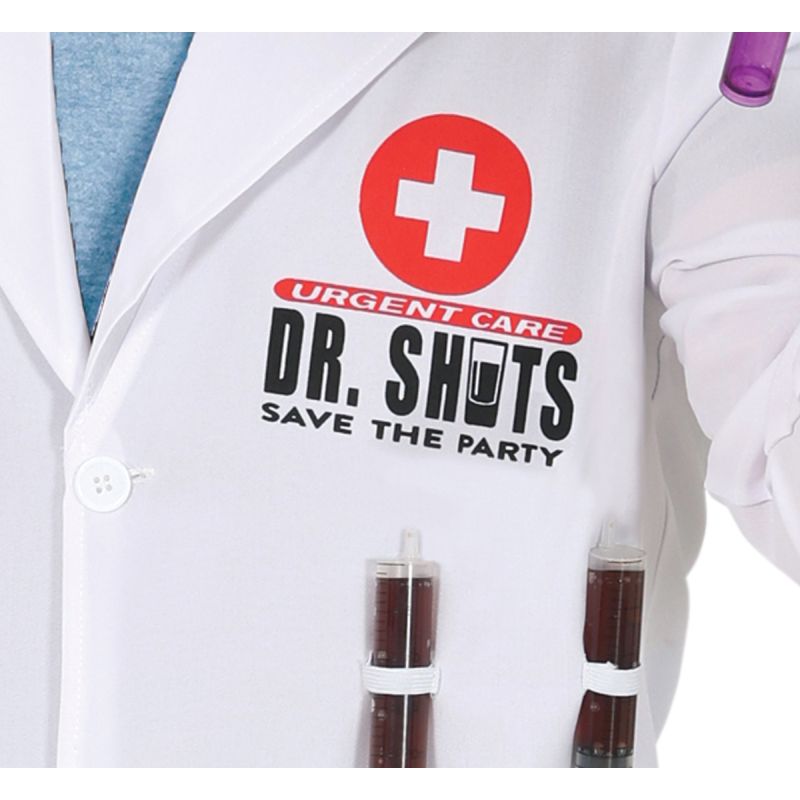 Disfraz de Doctor Chupito para hombre Detalle