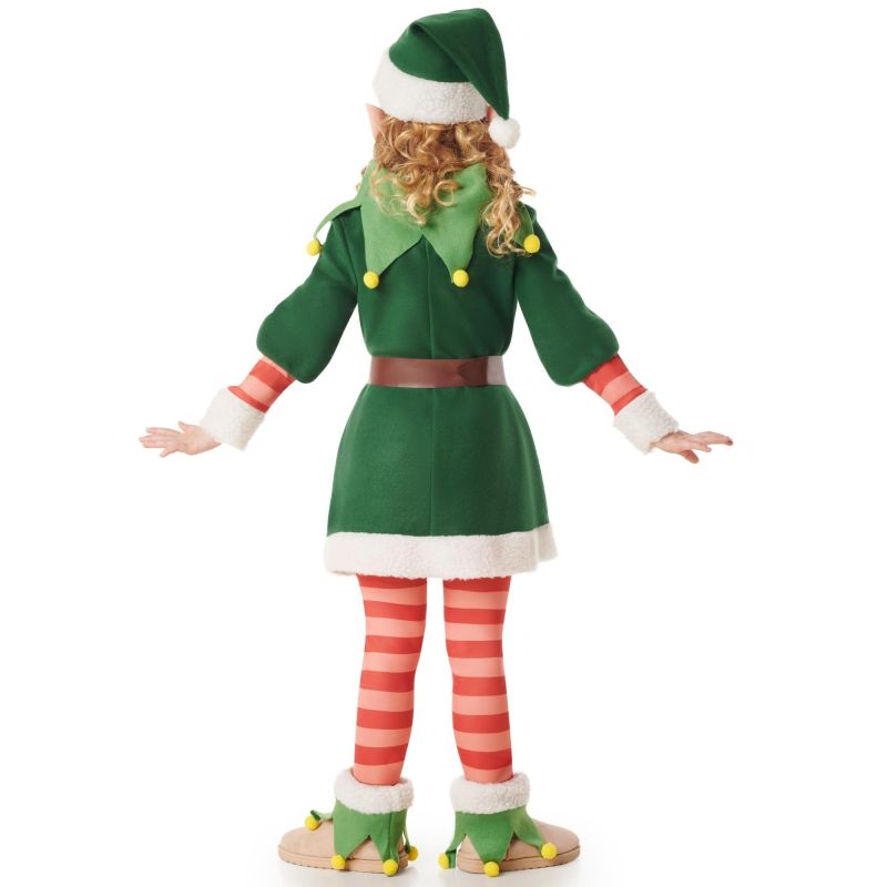 Disfraz de Elfa Dulce Navidad para niña Espalda