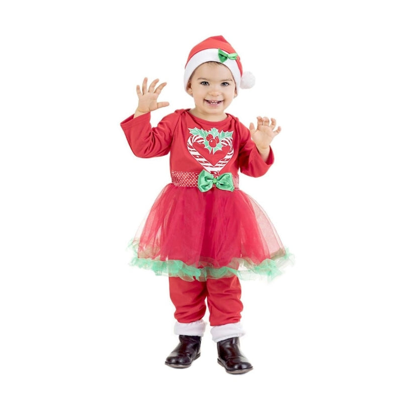 Disfraz de Figurita Navidad con tutú para bebé