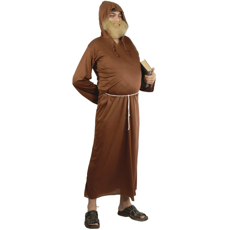 Disfraz de Fraile Marrón para hombre Bis
