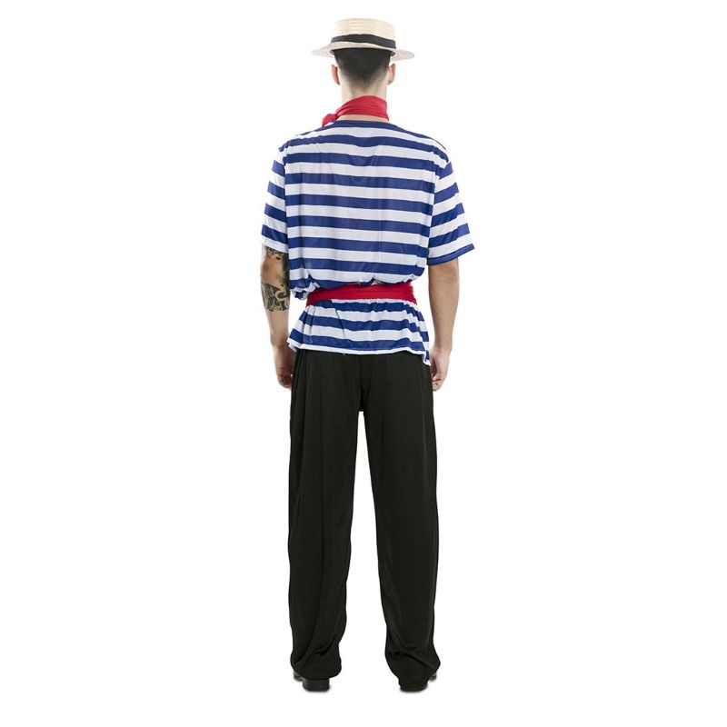Disfraz de Gondolero Venecia para adulto unisex Espalda