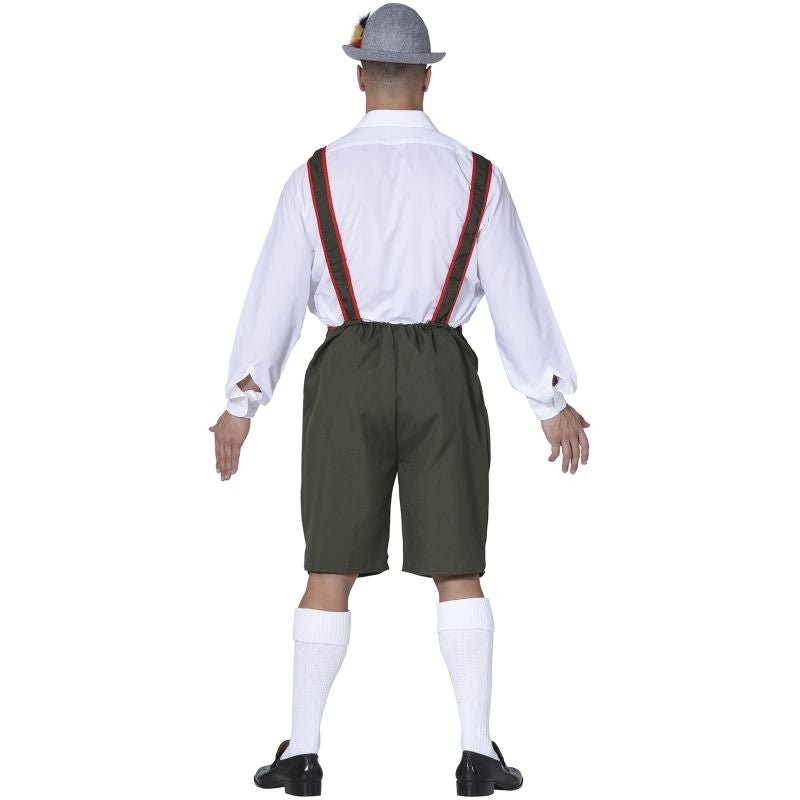 Disfraz de Lederhose Tirolés para hombre Espalda