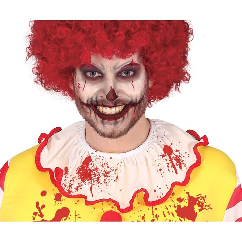 Disfraz de Payaso Zombie Hamburguesería para hombre Detalle