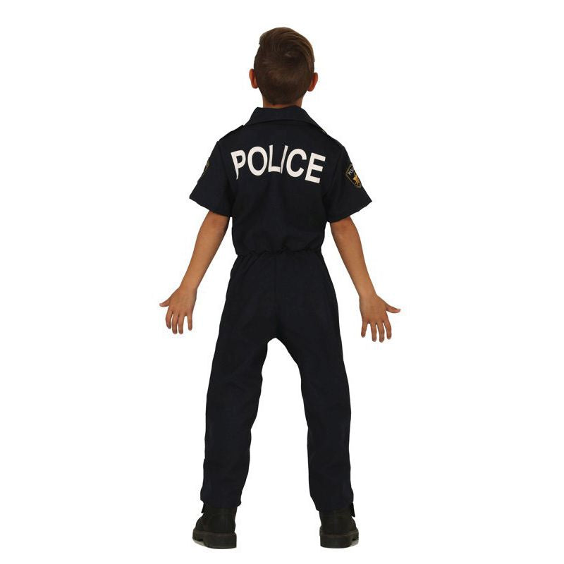 Disfraz de Policía Academia para niño Espalda
