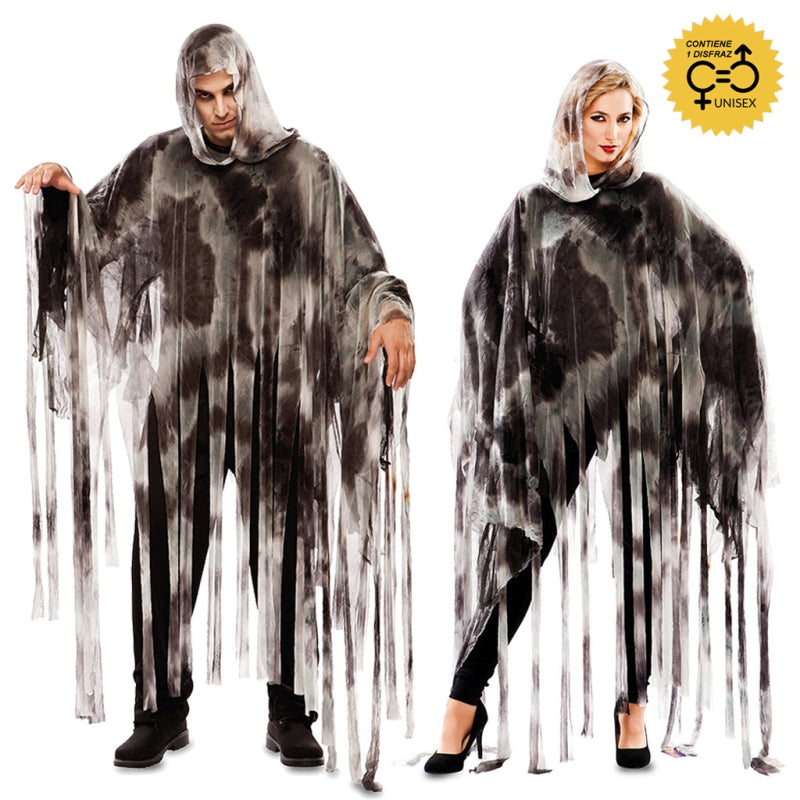 Disfraz Poncho Fantasma Siniestro Adulto Unisex Bis