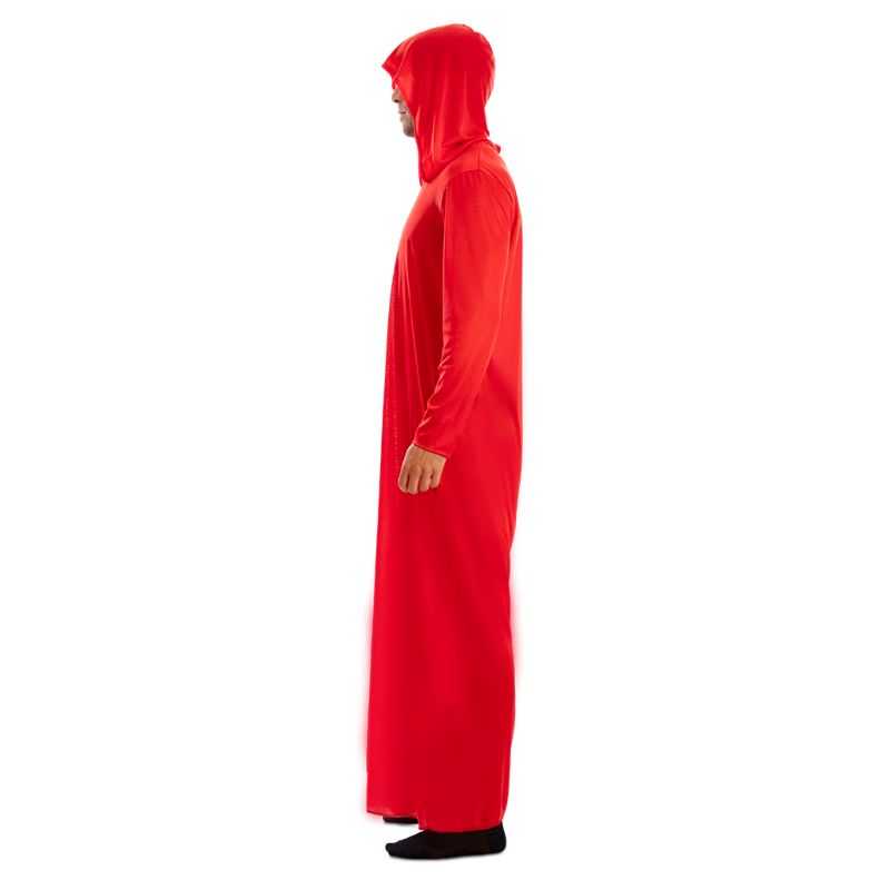 Disfraz de Túnica Roja con Capucha para adulto Perfil