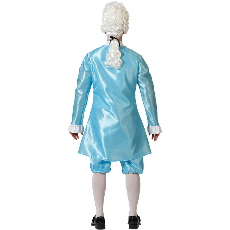 Disfraz para hombre de Cortesano azul Espalda