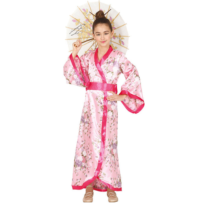 Disfraz Kimono Japonés Rosa para niña
