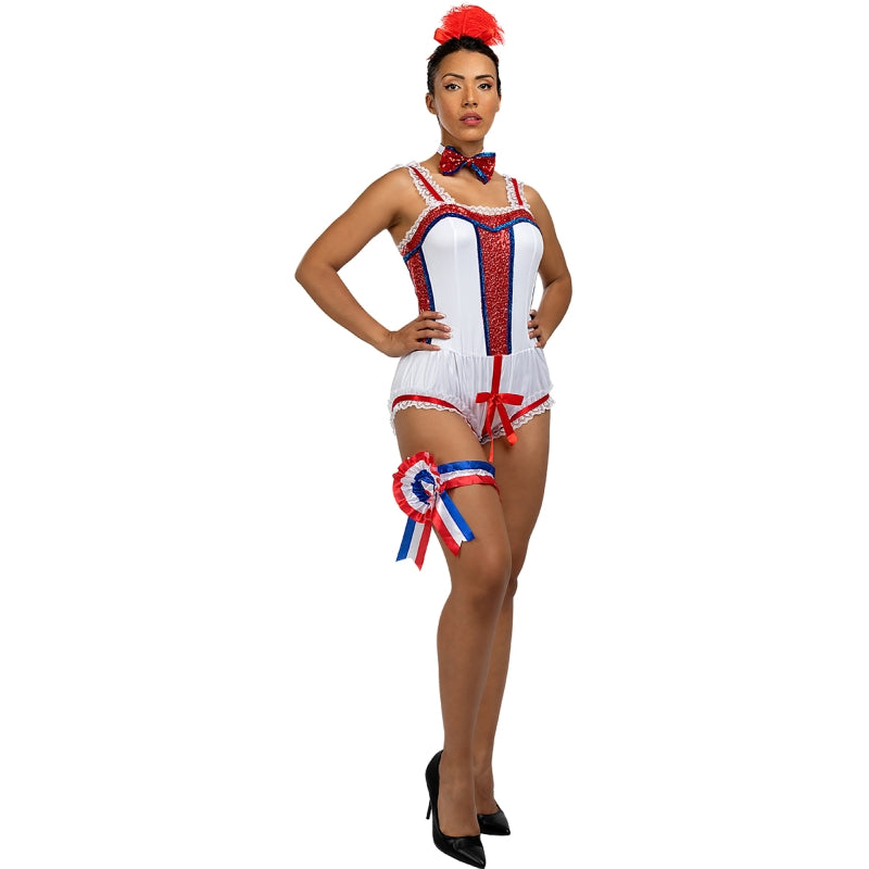 Disfraz de Cabaret Moulin Rouge para mujer Detalle