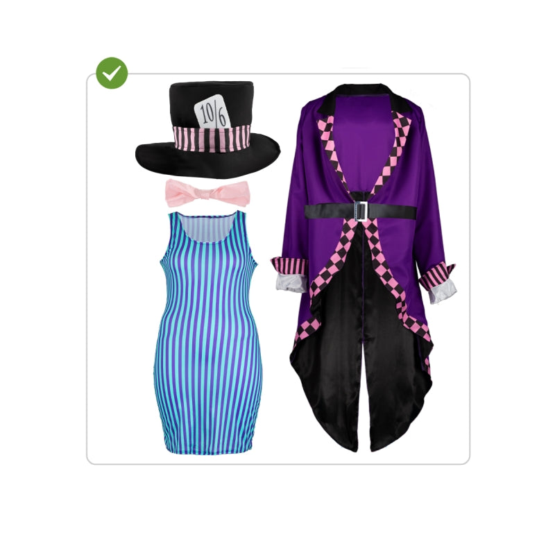 Disfraz de Sombrerera para mujer Contenido