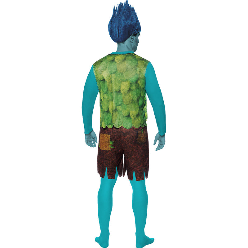 Disfraz de Branch de los Trolls para hombre Espalda