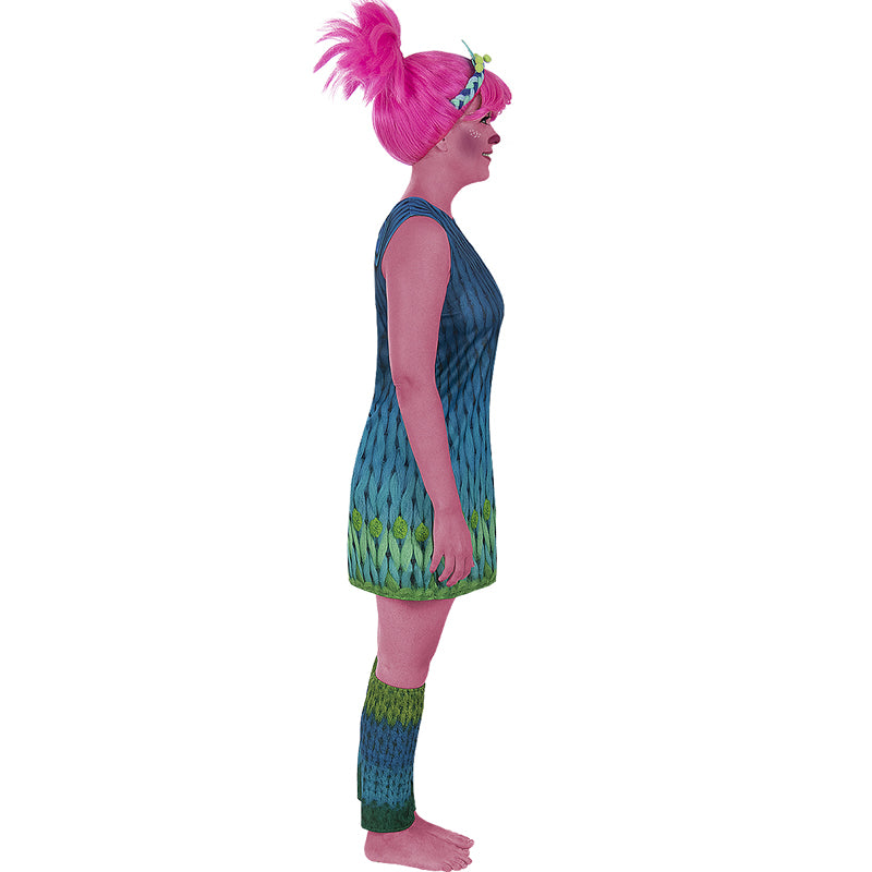 Disfraz de Poppy de los Trolls para mujer Perfil