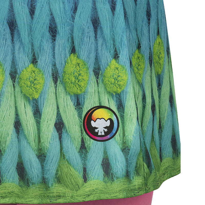 Disfraz de Poppy de los Trolls para niña Detalle