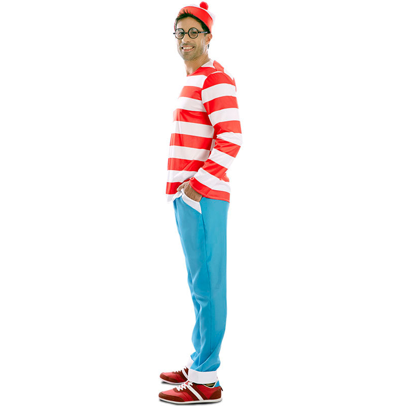 Disfraz de Wally el viajero de los cómics adulto unisex Perfil