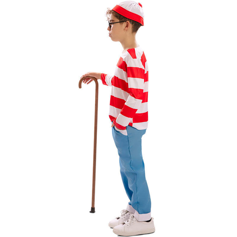 Disfraz de Wally el viajero de los cómics infantil Perfil
