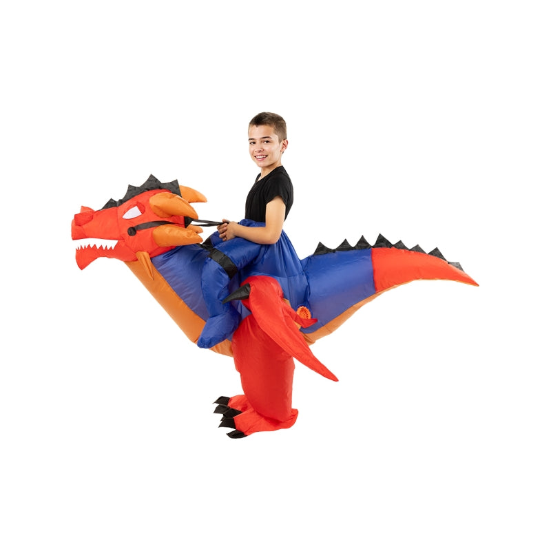 Disfraz de Dragón a hombros hinchable infantil Perfil