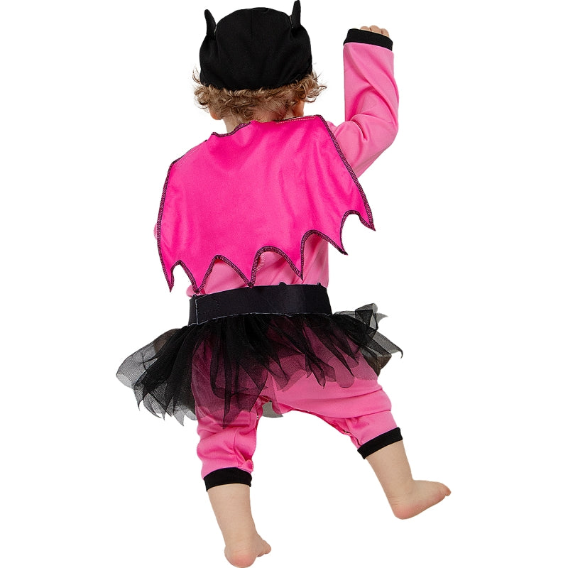 Disfraz de Batgirl Rosa para bebé Espalda Bis