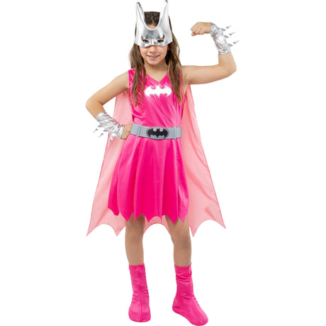 Disfraz de Batgirl rosa para niña