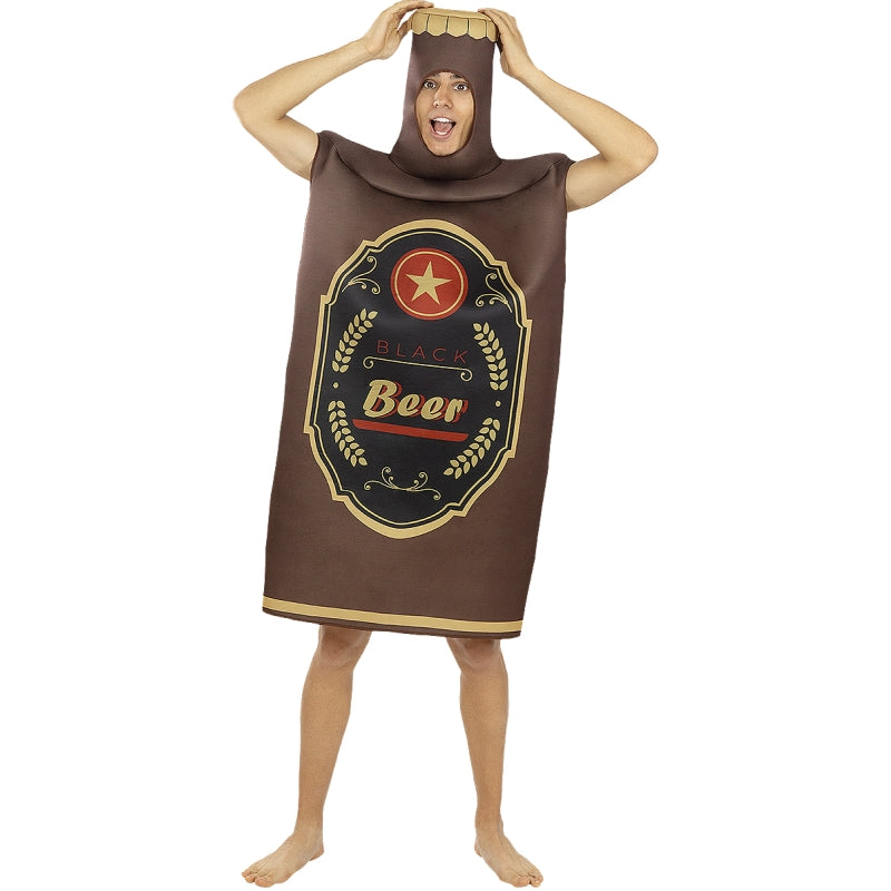 Disfraz de Botella de Cerveza Negra adulto unisex
