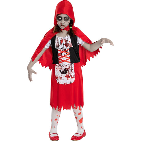 Disfraz de Caperucita Roja Poseída para niña Bis