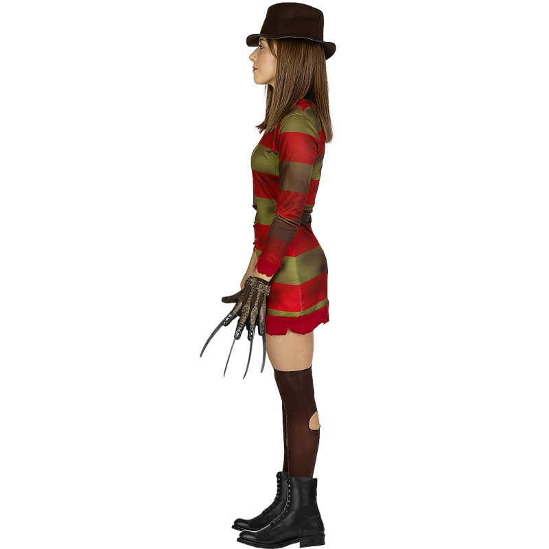 Disfraz de Freddy Krueger de Pesadilla en Elm Street para mujer Perfil