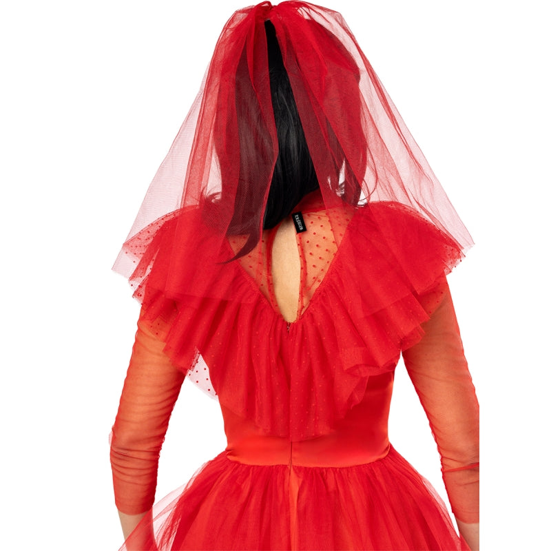 Disfraz de Lydia Deetz Beetlejuice para mujer Detalle Bis