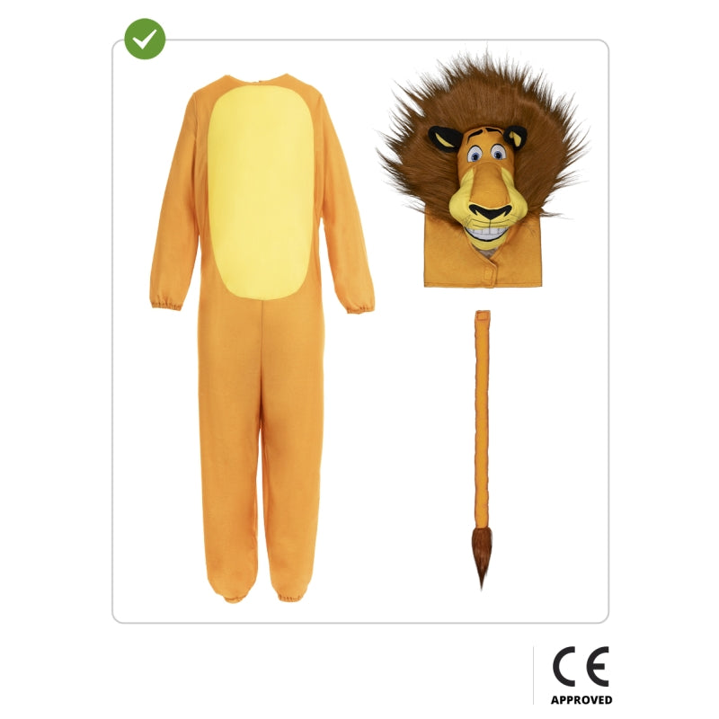 Disfraz de Alex el León de Madagascar para niño Contenido