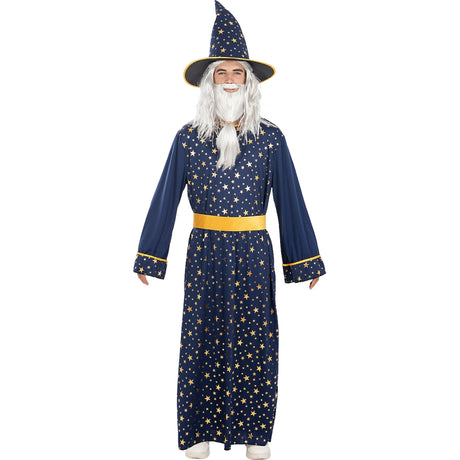Disfraz de Mago Merlin Estrellas para hombre
