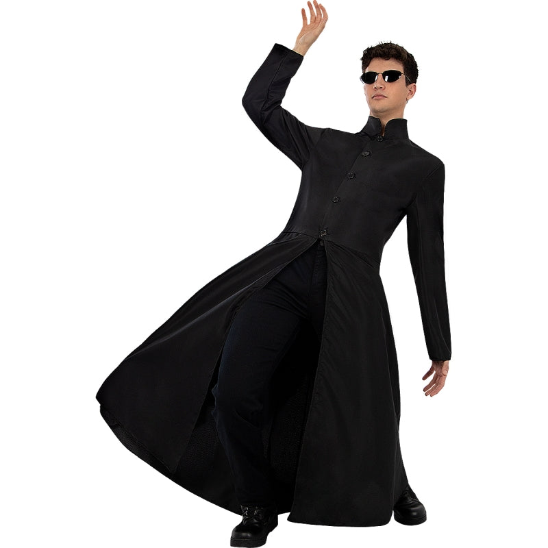 Disfraz de Matrix Neo para hombre Perfil Bis