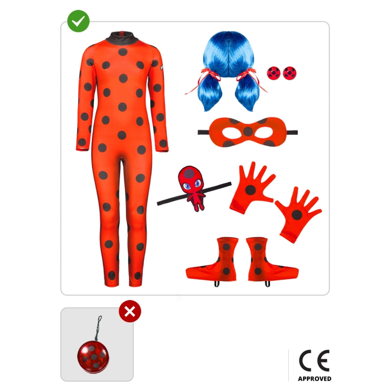 Disfraz de Miraculous Ladybug con accesorios para niña Contenido