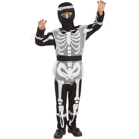 Disfraz de Ninja Esqueleto zombie para niño Bis