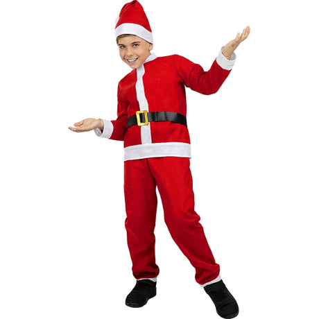 Disfraz de Papá Noel Clásico para niño Bis